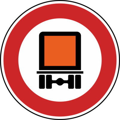Verkehrszeichen 261 StVO, Verbot für kennzeichnungspflichtige Kfz...