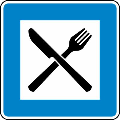 Verkehrszeichen 365-56 StVO, Autobahngasthaus