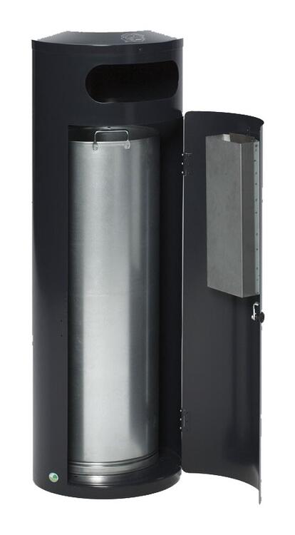 Modellbeispiel: Abfallsammler -Cubo Mateo- 90 Liter, in anthrazit, inklusive Innenbeh&auml;lter (Art.