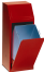 Anwendungsbeispiel: Abfallbehälter -Cubo Alfonso- in rot, mit praktischer Klapptür (Art. 16102)