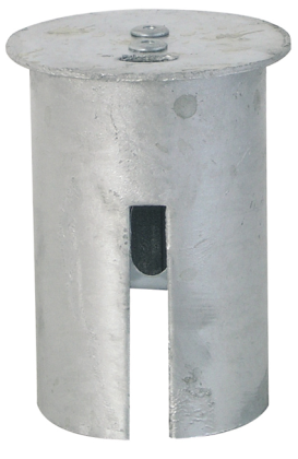 Abdeckkappe für Bodenhülse mit Federverschluss ø 76 mm