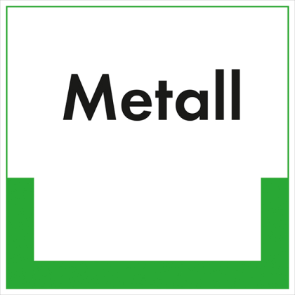 Kennzeichnungsschild Metall