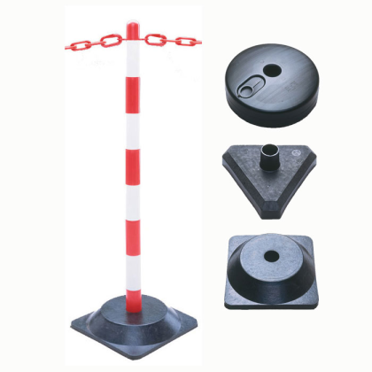 Kettenpfosten -Guarda- aus Kunststoff, Höhe 870 mm, ø 40 mm, ca. 3 kg