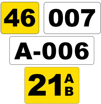 Lagerplatzkennzeichnung -WT-5113- mit Text nach Wunsch, staplerüberfahrbar