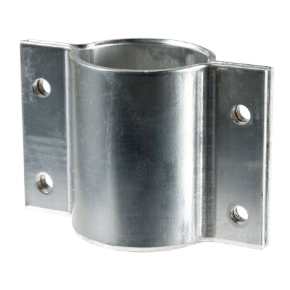 Rohrschelle aus Aluminium zur seitlichen Befestigung von Schildern, für Pfosten ø 60 mm