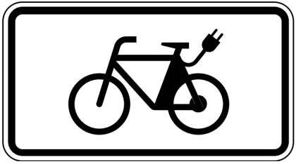 Verkehrszeichen 1010-65 StVO, E-Bikes