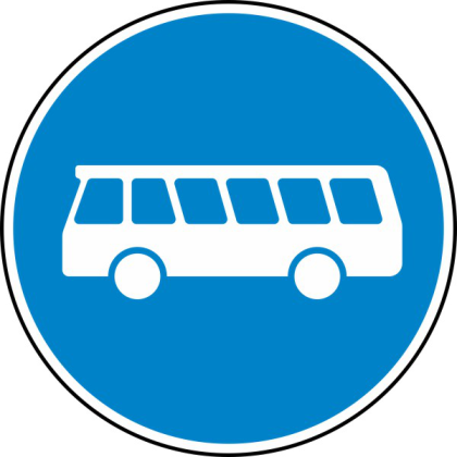 Verkehrszeichen 245 StVO, Bussonderfahrstreifen