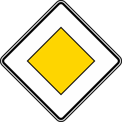 Verkehrszeichen 306 StVO, Vorfahrtstraße