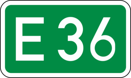 Verkehrszeichen 410 StVO, Europastraßen