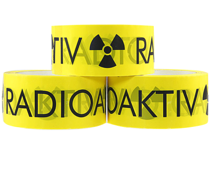 Warnmarkierungsband -Radioaktiv-, Breite 50 mm, Länge 66 m