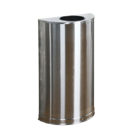Abfallbehälter -Designer Line- Rubbermaid, 45 Liter, aus Edelstahl, mit rundem Einwurf