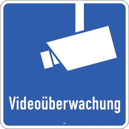 Schild Videoüberwachung TYP 21