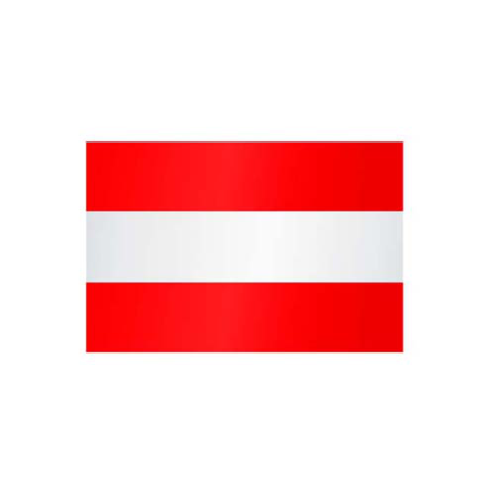 Länderflagge Österreich (ohne Wappen), Stoffqualität FlagTop 110 g / m² oder 160 g / m²