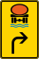 Verkehrszeichen 442-22 StVO, Vorwegweiser für Fahrzeuge mit wassergefähr... (rechtsweisend)