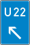 Verkehrszeichen 460-12 StVO, Bedarfsumleitung, links einordnen