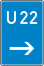 Verkehrszeichen 460-21 StVO, Bedarfsumleitung, hier rechts