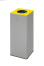 Modellbeispiel: Abfallbehälter -Cubo Quinta- 81 Liter, mit gelbem Aufsatz für Wertstoffe (Art. 39216)
