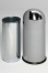 Modellbeispiel: Abfallbehälter -Cubo Tadeo- 52 Liter, aus Stahl, ohne Fußpedal, in silber (Art. 16439)