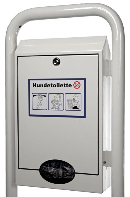 Hundetoilette/Service-Station 'State Montana', Stahl, zum Aufschrauben, mit 20 L Abfallbehälter
