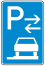 Verkehrszeichen 315-68 StVO, Parken auf Gehwegen ganz in Fahrtr. rechts (Mitte)