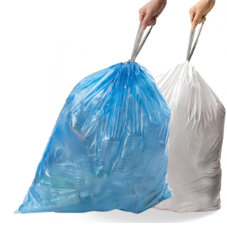 Abfallsäcke -Perfect Fit- Simplehuman, 3 bis 65 Liter aus Kunststoff (HDPE), mit Kordelzug