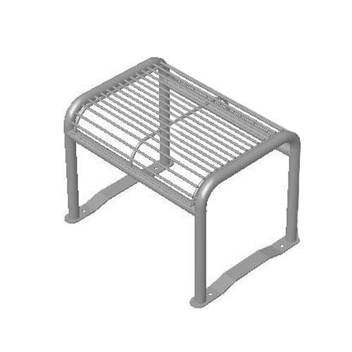 Modellbeispiel: Hocker -Dita-, mobil ohne Armlehnen, in graualuminium (Art. 20957-11)