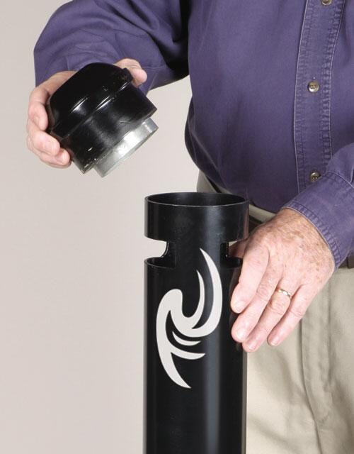 Aschersäule 'Smoker's Pole' Rubbermaid aus Aluminium