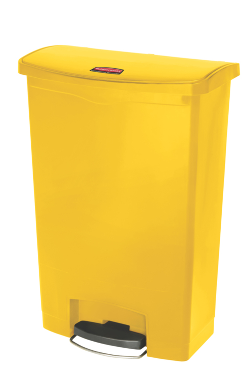 Modellbeispiel: Abfallbehälter -Slim Jim Step-On- Rubbermaid 90 Liter mit Fußpedal, gelb (Art. 39035)