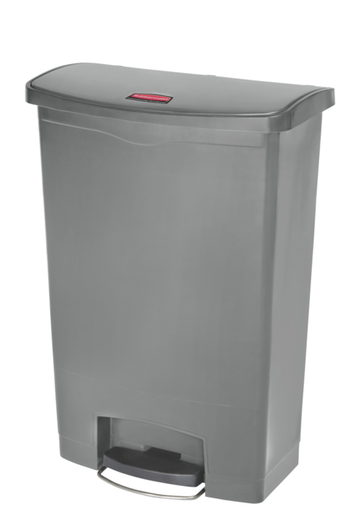 Modellbeispiel: Abfallbehälter -Slim Jim Step-On- Rubbermaid 90 Liter mit Fußpedal, grau (Art. 39036)
