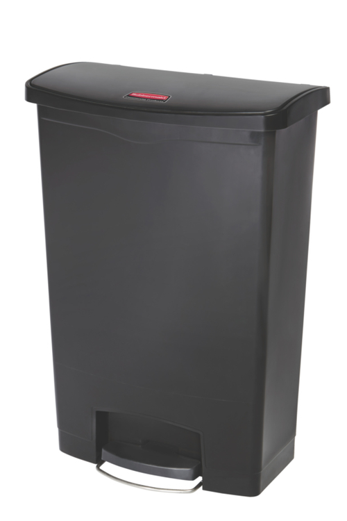 Modellbeispiel: Abfallbehälter -Slim Jim Step-On- Rubbermaid 90 Liter mit Fußpedal, schwarz (Art. 39037)