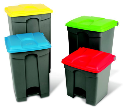 Abfallbehälter -Pro 10- 30-100 Liter aus Polypropylen, mit Pedal