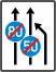 Verkehrszeichen 535-11 StVO, Einengungstafel ohne Gegenverkehr