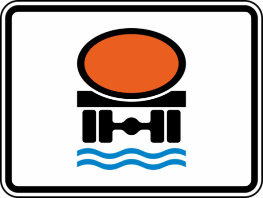 Verkehrszeichen 1052-31 StVO, Streckenverbot für Fahrzeuge mit wassergefährdender Ladung