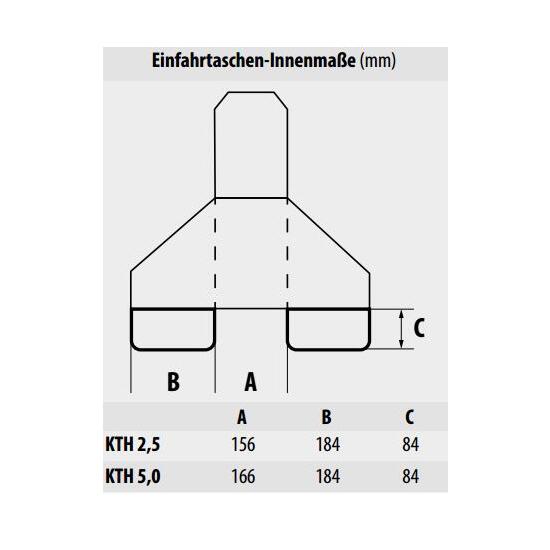 Teleskoplader 'Typ KTH' aus Stahl, höhenverstellbar