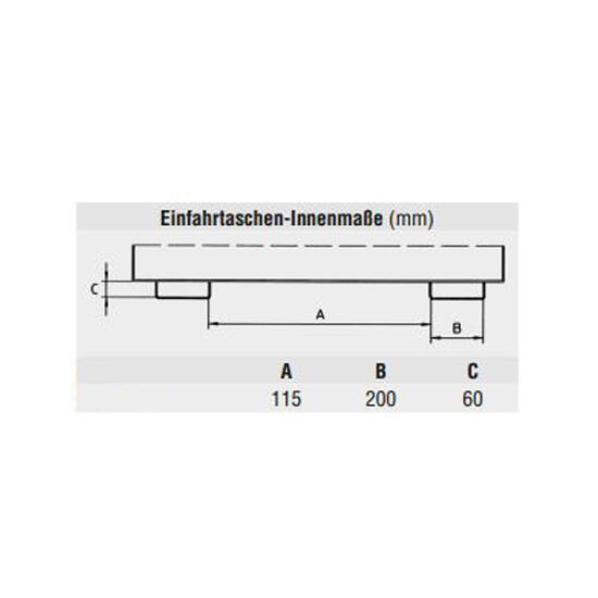 Kippomat 'Typ KM', für Großmülltonnen, Kippbedienung über Staplerhydraulik