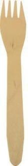 PAPSTAR Gabel Pure, 16,5cm, Holz, 100 Stück, kompostierbar, stabil, geschmacksneutral