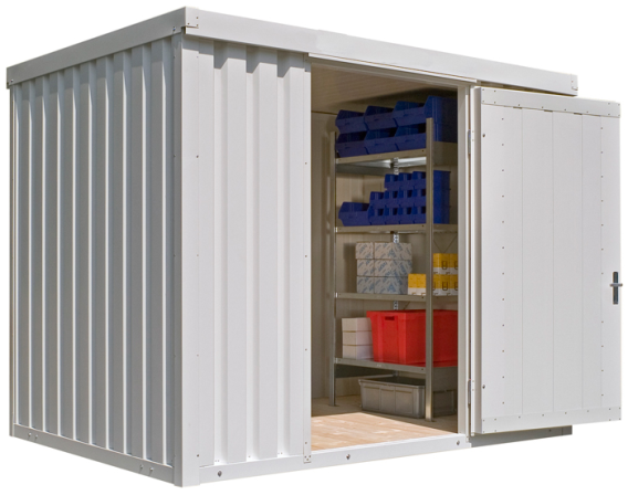 Materialcontainer -STIC 1300- mit Isolierung, ca. 6 m², wahlweise Holzfuß- oder isolierter Boden
