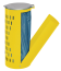 Modellbeispiel: Müllsackständer -Cubo Santos- in gelb, verschließbar (Art. 15975), Lieferung ohne Müllsack