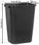 Technische Ansicht: Ma&szlig;e des Papierkorbs -Square- Rubbermaid (Art. 12175-01)