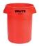 Modellbeispiel: Abfallcontainer -BRUTE- Rubbermaid, Volumen 121,1 Liter, in rot ohne Deckel (Art.