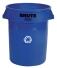 Modellbeispiel: Abfallcontainer -BRUTE- Rubbermaid, Volumen 121,1 Liter, in blau (Art. 12467-01)