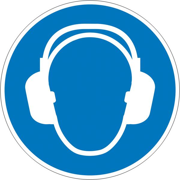 Modellbeispiel: Gebotsschild Gehörschutz benutzen (Art. 21.a7055)