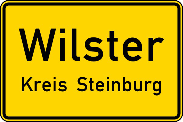 Verkehrszeichen 310 StVO, Ortstafel Vorderseite