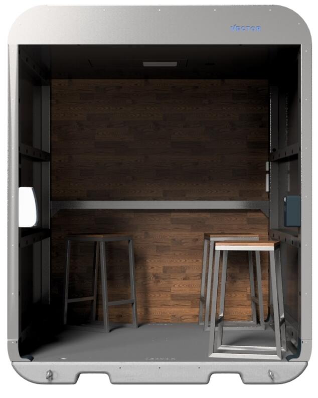 V-Lounge, mobil, aus verzinkten Stahl, optional in schwarz beschichtet