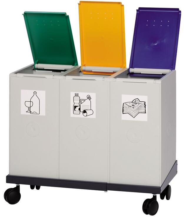 Anwendungsbeispiel: Rollwagen 1 (Art. 16612) (Abfallbehälter nicht im Lieferumfang enthalten)