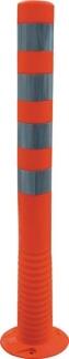 Sperrpfosten aus PU, anfahr-/überfahrbar, Höhe 1000 mm, Ø 80 mm, zum Aufdübeln