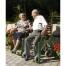 Anwendungsbeispiel: 2-Sitzer -Comfort- 1 Sitz mit Fu&szlig;auflage + 1 Rollator-Einschub (Art.