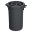 Abfallbehälter -Cubo Roman- 30 bis 90 Liter aus Polyethylen, mit Deckel