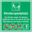 Kinder- und Spielplatzschild -Kinderspielplatz-, 600 x 600 mm