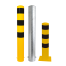 Stahlrohrpoller / Rammschutzpoller -Bollard- ø 152 mm, feststehend, wahlweise gelb / schwarz